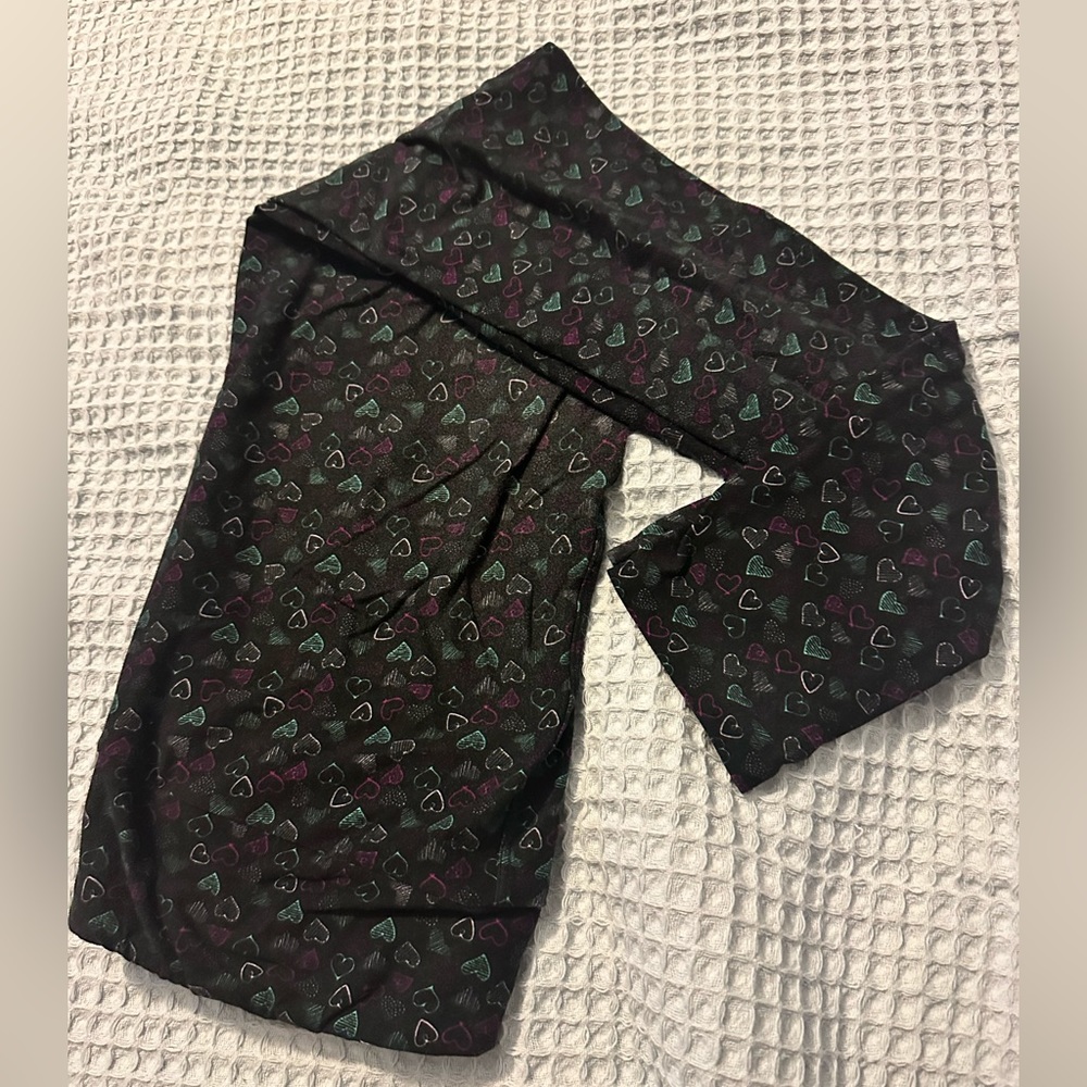Black with Hearts Leggings LuLaRoe Tall & Curvy